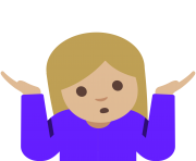 Emoji Shrug woman