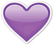 purple heart emoji ios