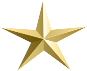 Gold Star Transparent PNG Clip Art