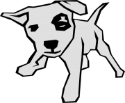 dog simple clipart