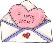 Love you letter clip art