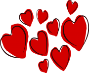 february clipart cluster heart transparent