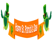 Happy St Patricks Day Banner PNG Clipart
