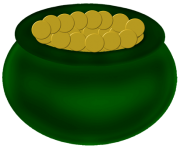 Green Pot of Gold PNG Picture