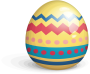 easter egg png yellow transparent