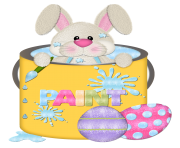 Easter Bunny in Cup Transparent PNG Clipart