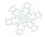 white snowflake png ice crystal 11