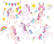 party birthday unicorn clipart