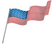 American Waving Flag PNG Clip Art