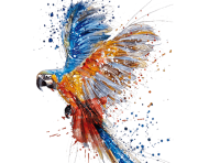 Parrot Watercolor painting Drawing Art Watercolor dancing parrot transparent background PNG clipart