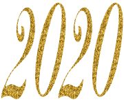 2020 Gold PNG Clip Art Image