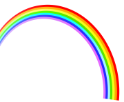 rainbow with multiple colors