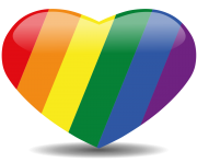 clipart rainbow heart png