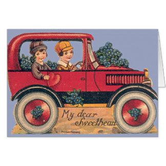 greetings valentine s day 14754 couple in antique car car pictures bWy4cL clipart