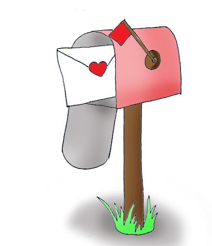 Mailbox Valentine Mail Clipart
