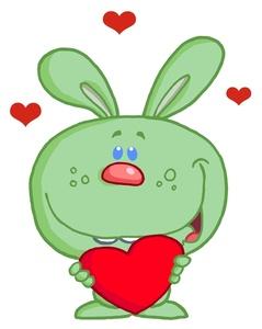 lover clipart a_daydreaming_hare_in_love_holding_a_heart_valentine_for_his_lover_0521 1005 1210 4614_SMU