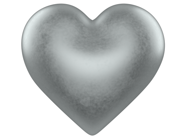 Silver 3d Love Heart With Transparent Background Valentine Clip Art Cqoql9 Clipart