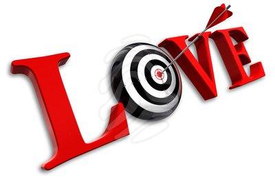 love clipart love red word and conceptual target 3d clipart 89029292