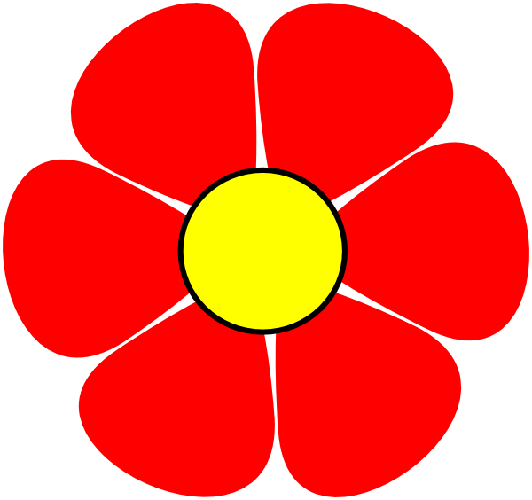 red flower png clipart