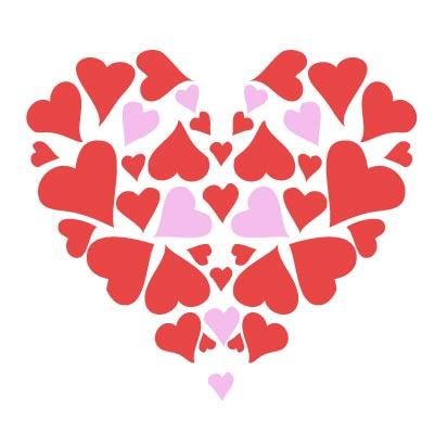 Hearts valentine cliparts