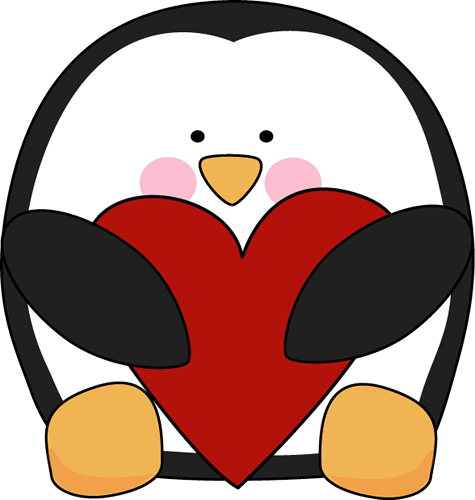 valentines day penguin clip art png