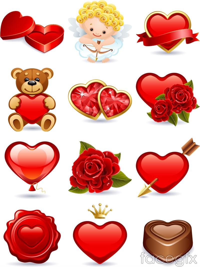 cartoon valentine s day icon clipart image free