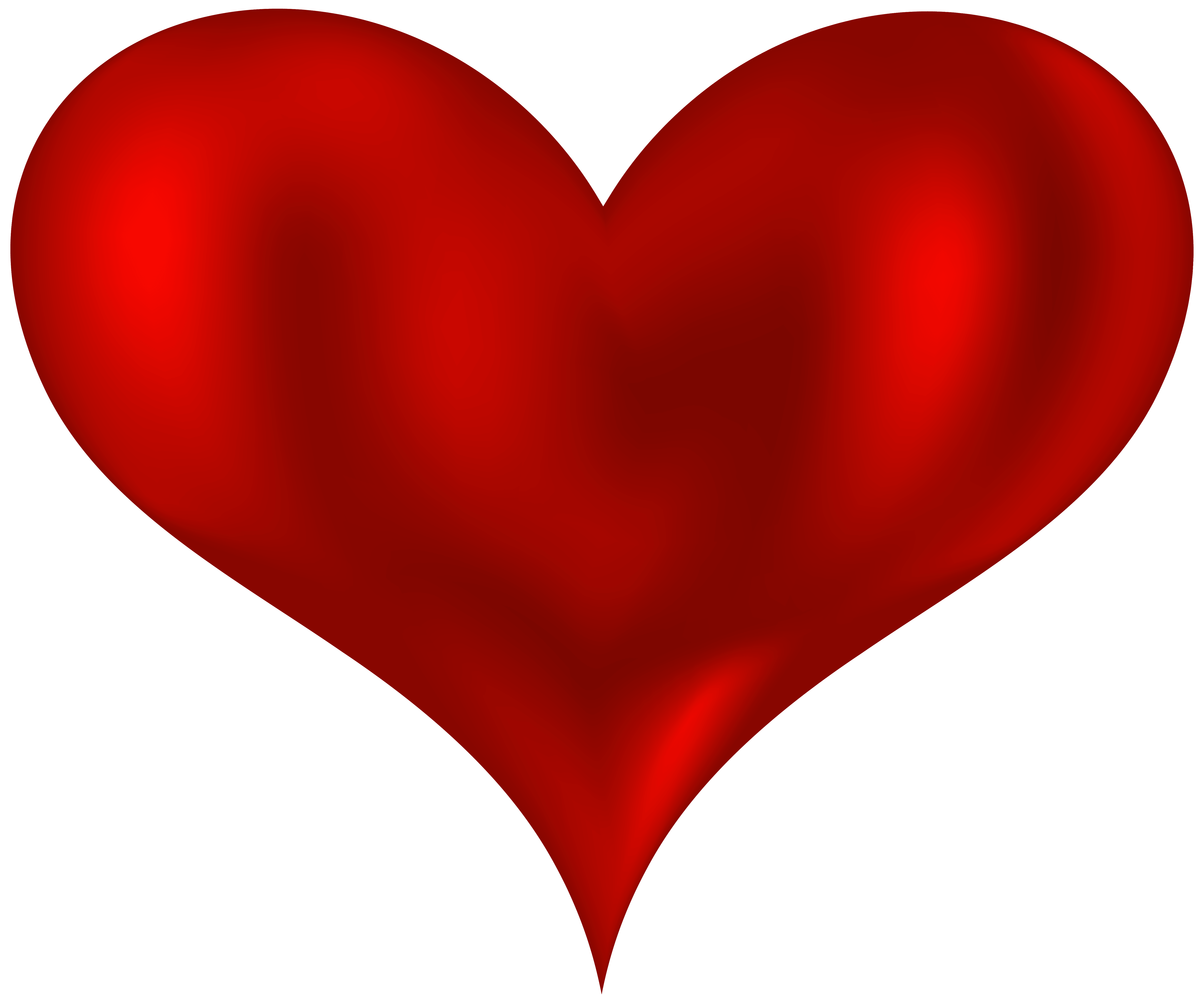Beautiful Heart Red PNG clipart