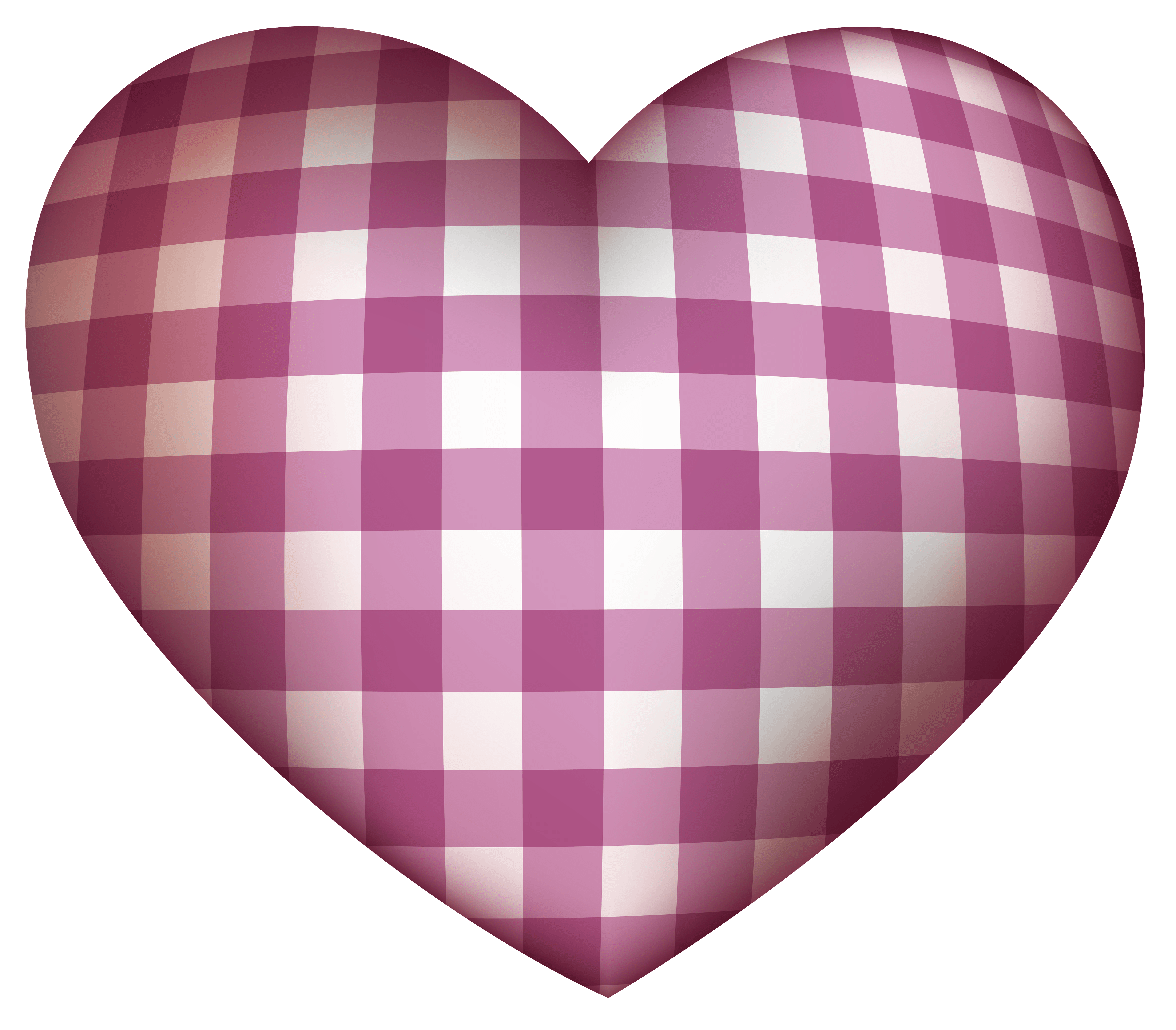 Checkered Heart PNG clipart