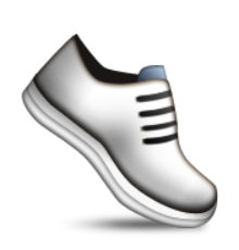 ios emoji athletic shoe