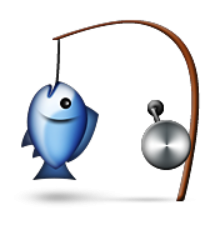 ios emoji fishing pole and fish