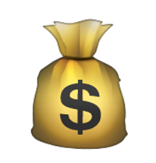 ios emoji money bag