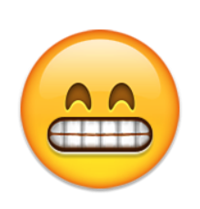ios emoji grinning face with smiling eyes