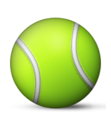 ios emoji tennis racquet and ball
