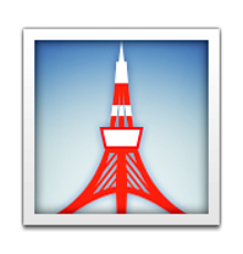 ios emoji tokyo tower