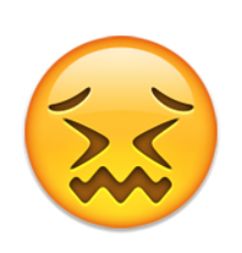 ios emoji confounded face
