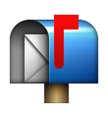 ios emoji open mailbox with raised flag