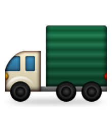 ios emoji articulated lorry