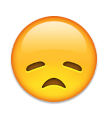 ios emoji disappointed face