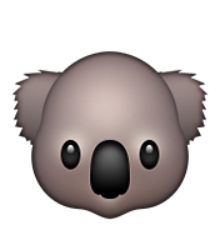 ios emoji koala