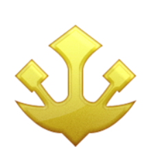 ios emoji trident emblem