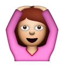 ios emoji face with ok gesture