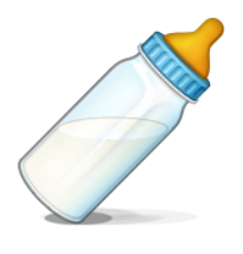 ios emoji baby bottle