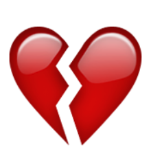 ios emoji broken heart