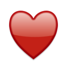 ios emoji black heart suit