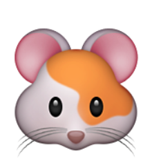 ios emoji hamster face