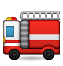 ios emoji fire engine