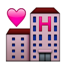 ios emoji love hotel