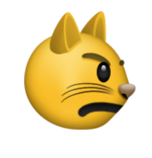 ios emoji pouting cat face