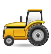 ios emoji tractor