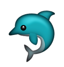 ios emoji dolphin